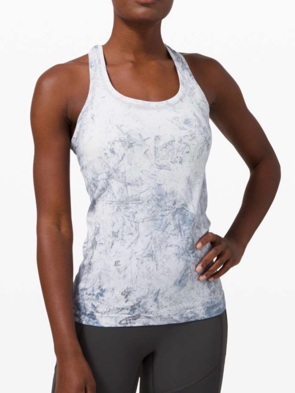 Lululemon Swiftly Tech Racerback 2.0 Multi Dye Grey/White
